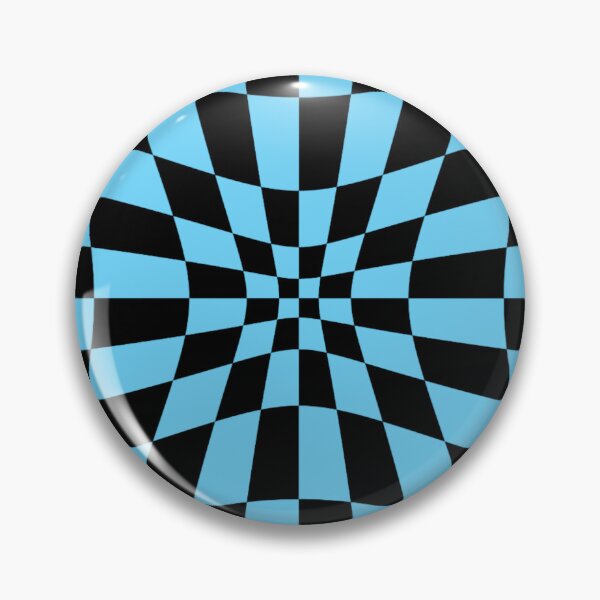 Item preview, Black and Sky Blue Chessboard chequered Pattern designed and sold by Allomensiaa.