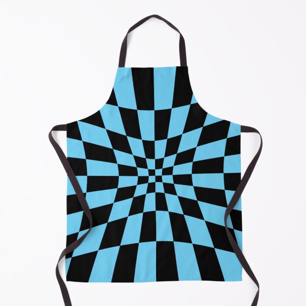 Item preview, Black and Sky Blue Chessboard chequered Pattern designed and sold by Allomensiaa.
