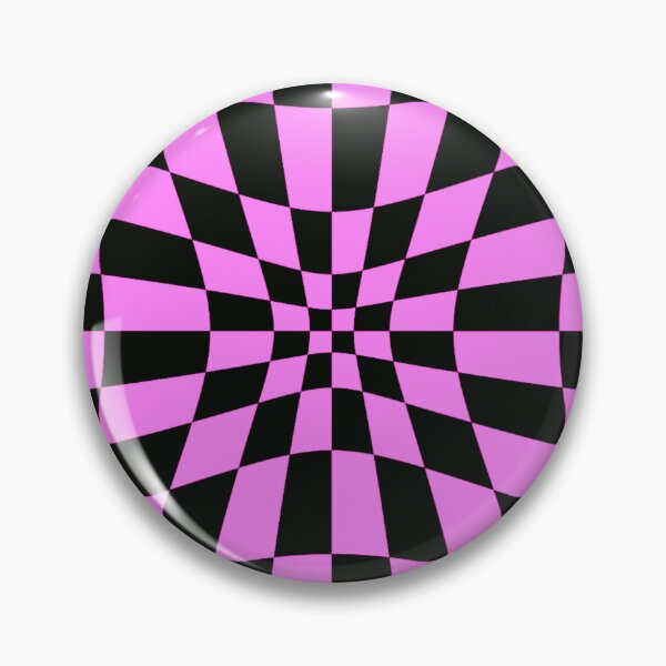 Item preview, Black and Pink Chequered Pattern Illusion designed and sold by Allomensiaa.