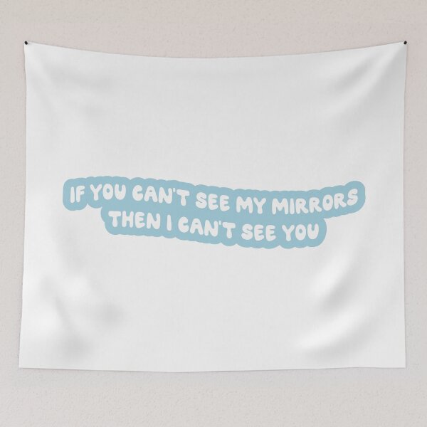 Item preview, if you can't see my mirrors then i can't see you (blue) - olivia dean designed and sold by Aesthetic Crew.