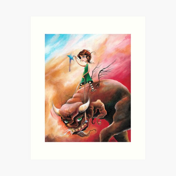 Peace That Conquered Beast Art Print