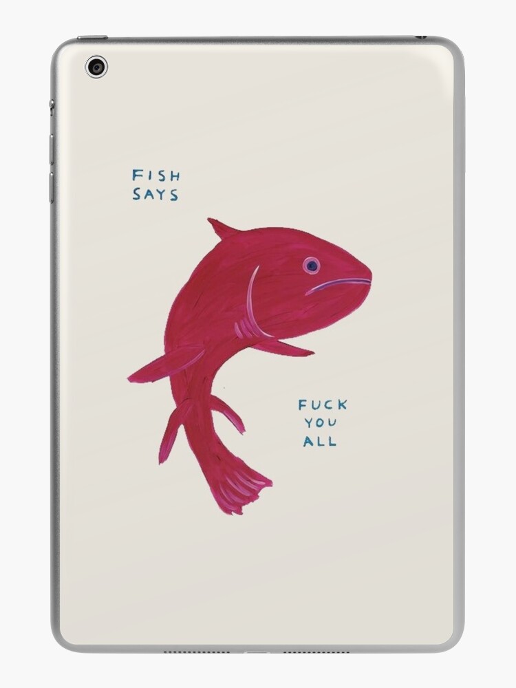 Fish says duck you all Mouse Pad for Sale by Lukameister