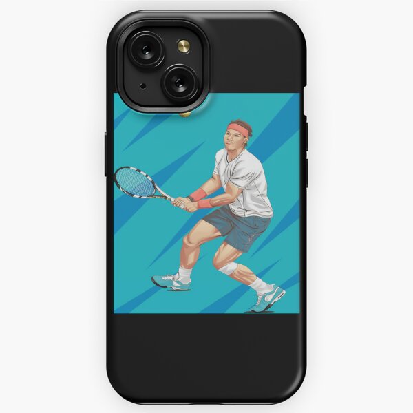 Funda retro vintage para raqueta de jugador de tenis divertida para iPhone  14