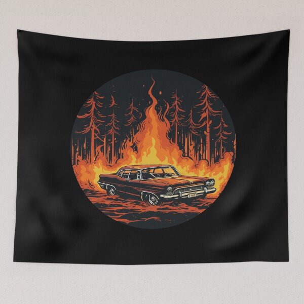 Item preview, Fire Minimalist Classic Car  designed and sold by Lab4YourStyle.