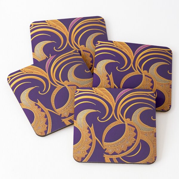 Item preview, lndian purple and gold designed and sold by aipaint.