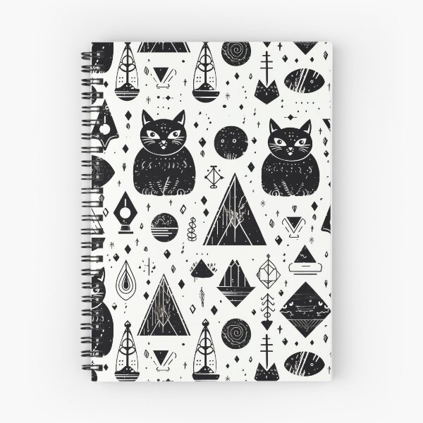 Item preview, seamless-pattern_mystical-blackcat-white-background designed and sold by Lifesody.
