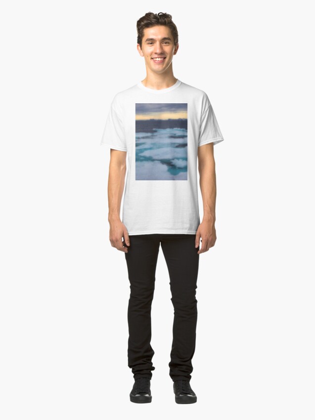 Alternate view of Nordkappsundet Mountains and Ice Field Classic T-Shirt
