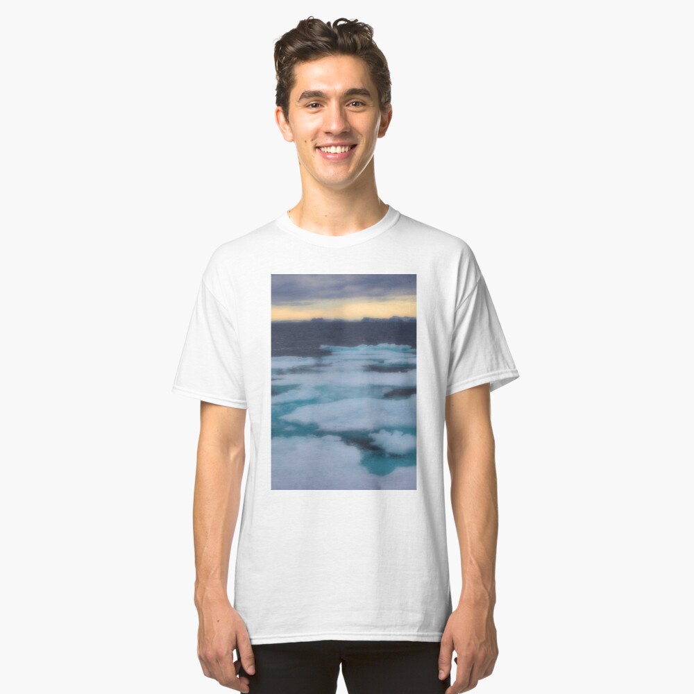 Nordkappsundet Mountains and Ice Field Classic T-Shirt