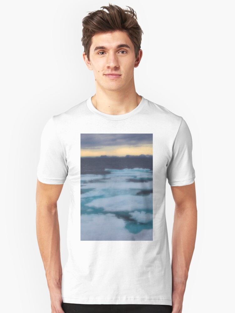 Alternate view of Nordkappsundet Mountains and Ice Field Slim Fit T-Shirt