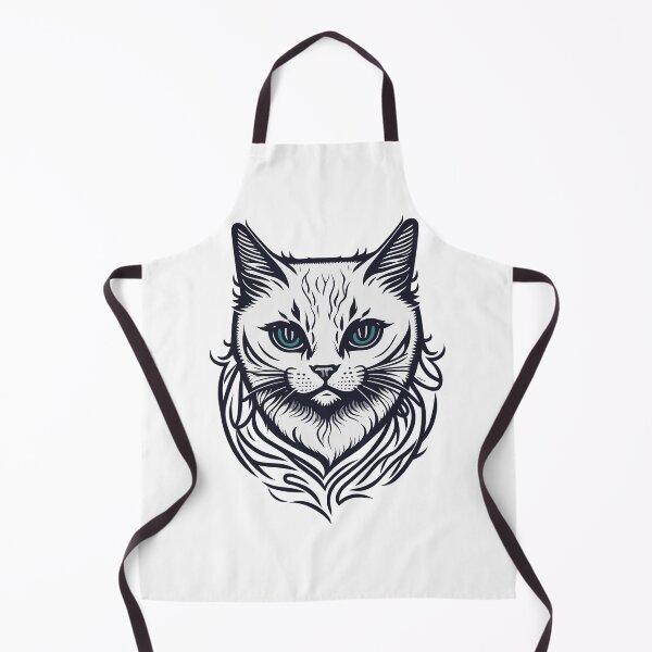 Artikelvorschau, Weiße Katze, Illustration, Vektor, Style entworfen und verkauft von NordicBadger.