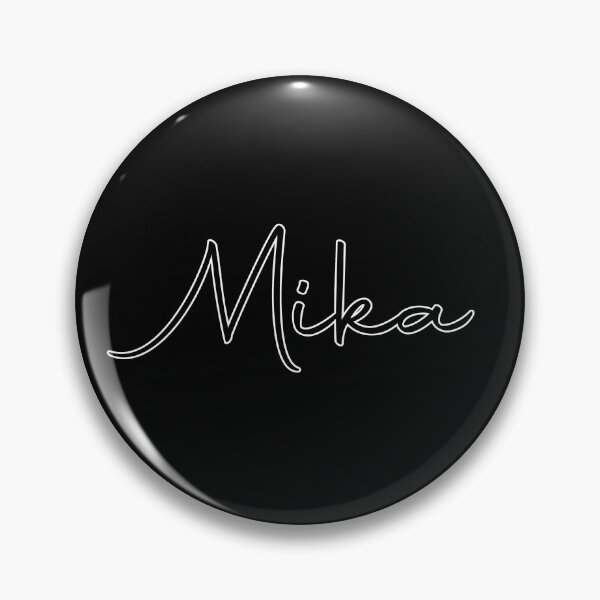 Item preview, Mika Cursive Name Label (Black) designed and sold by NafilNafiz.