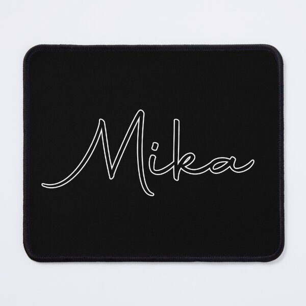 Item preview, Mika Cursive Name Label (Black) designed and sold by NafilNafiz.