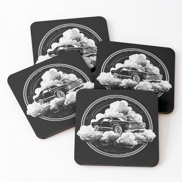 Item preview, Black and White Minimalist Classic Car  designed and sold by Lab4YourStyle.