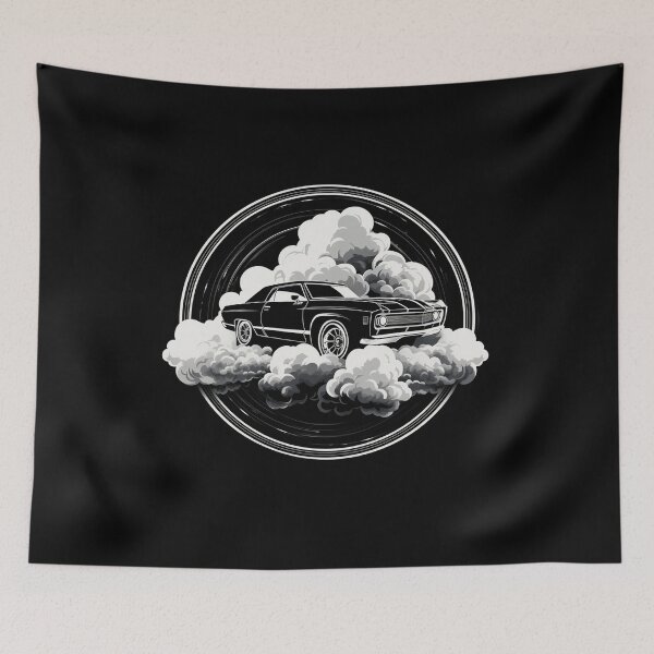 Item preview, Black and White Minimalist Classic Car  designed and sold by Lab4YourStyle.