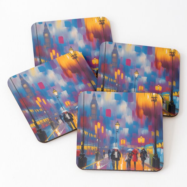Item preview, Rainy night in London designed and sold by Vibranta Studio.