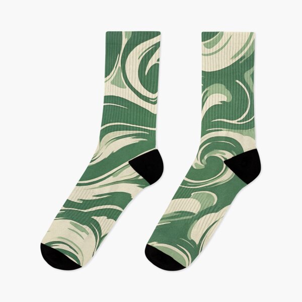 Item preview, Abstract Swirl 70s Retro Green designed and sold by trajeado14.