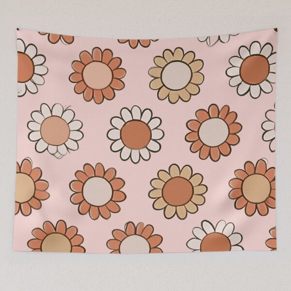 Item preview, Rediscover Pink Retro Daisy Flowers designed and sold by Tamas Das.