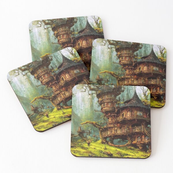Item preview, Fantasy treehouse designed and sold by m-y-A-I-A-R-T-.