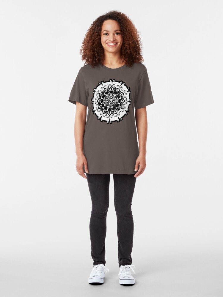 Alternate view of Mizzledala - cat mandala Slim Fit T-Shirt