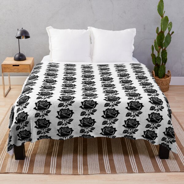 Item preview, Flower Black leaves Seamless patterns silhouette on White background 5 designed and sold by ArmBaoStock.