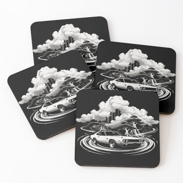 Item preview, Black and White Minimalist Classic Japanese Car  designed and sold by Lab4YourStyle.