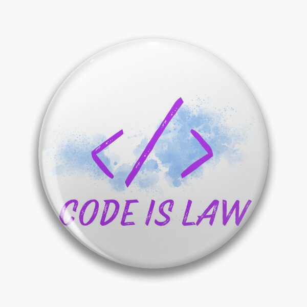 Item preview, Code Is Law designed and sold by WhitepaperStyle.