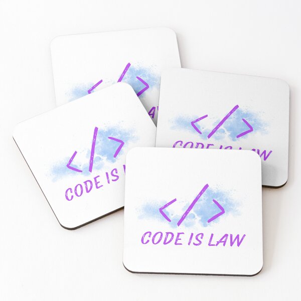 Item preview, Code Is Law designed and sold by WhitepaperStyle.