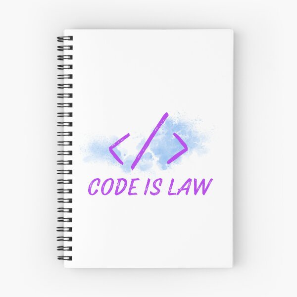Item preview, Code Is Law designed and sold by WhitepaperStyle.