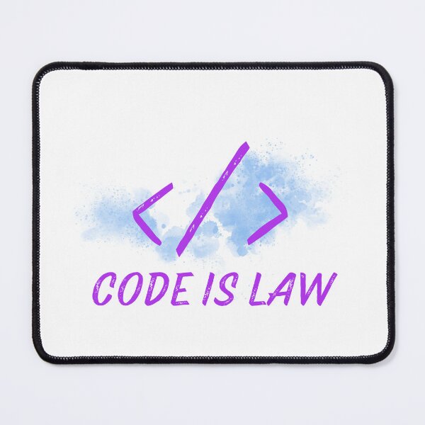 Item preview, Code Is Law designed and sold by WhitepaperStyle.