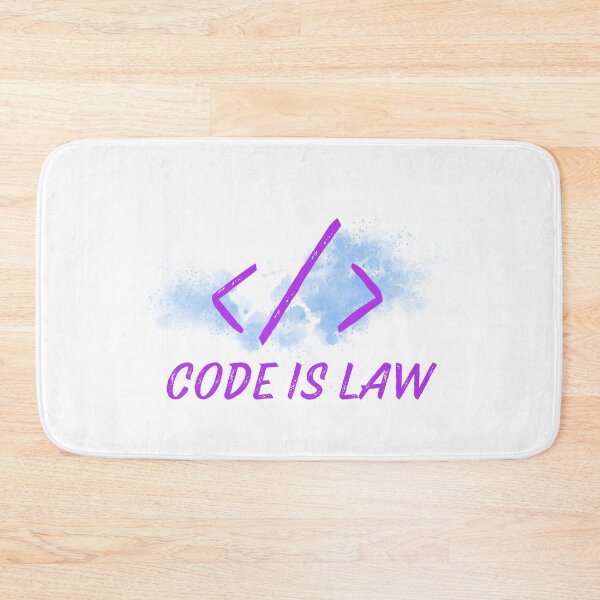 Item preview, Code Is Law designed and sold by WhitepaperStyle.