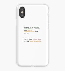 Public transportation - Town Bicycle iPhone Case