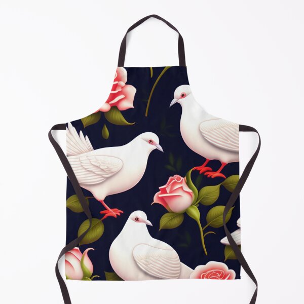 Item preview, white dove and red roses designed and sold by aipaint.