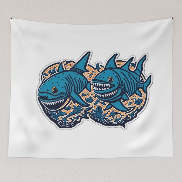 Item preview, Classic Inked Predators: American Traditional Shark Tattoo Art designed and sold by FashionRex.