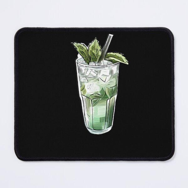 Item preview, Small Mojito Cocktail Drawing: Petite Refreshment in Every Detail designed and sold by ElephantClub.