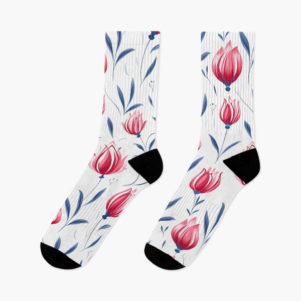 Item preview, Red Tulip Pattern designed and sold by Rui Mythic Studio.