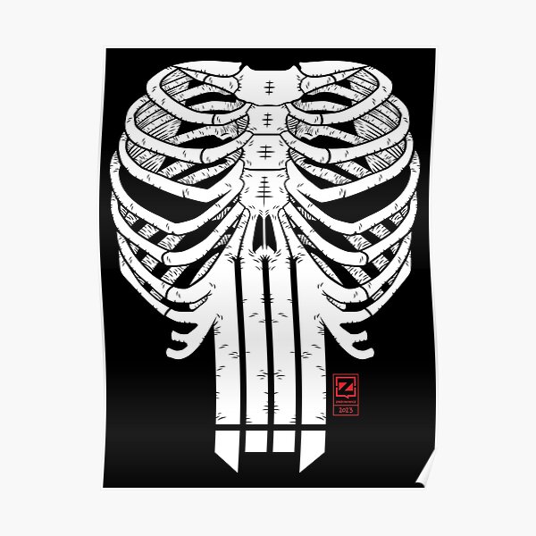 Hardcore Horrorshow Skull Poster