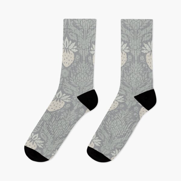Item preview, strawberry damask in muted neutral colors | repeat pattern designed and sold by colorofmagic.