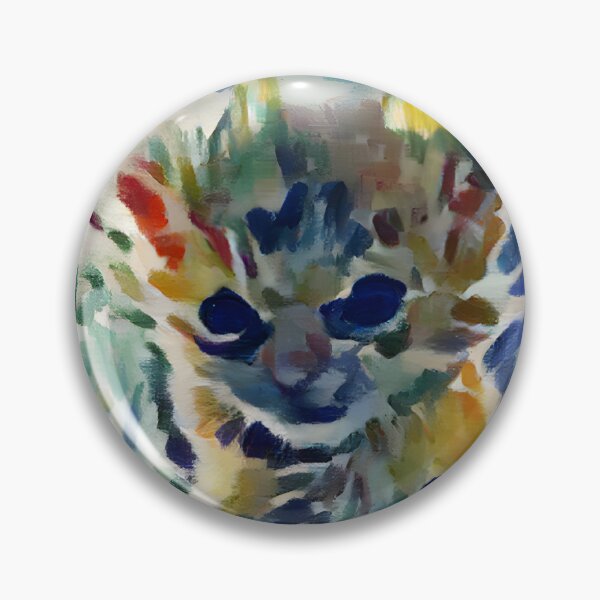 Item preview, Tater Tot Cat in Matisse painting tyle designed and sold by EmeraldeaArt.