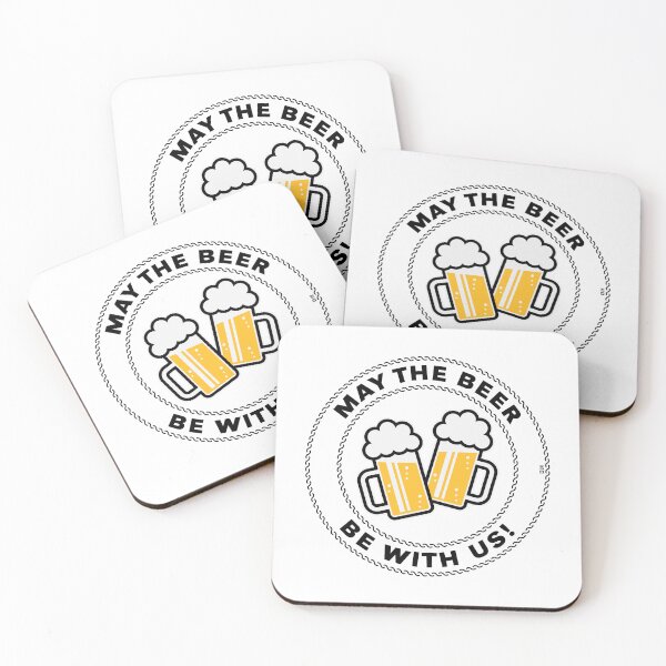 Item preview, May The Beer Be With Us! (Saying / 3C / POS) designed and sold by MrFaulbaum.