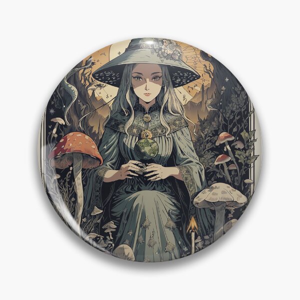 Item preview, Mystical Witch Core Tarot Art - WhimsiGoth Magic Collection designed and sold by FuroAI.