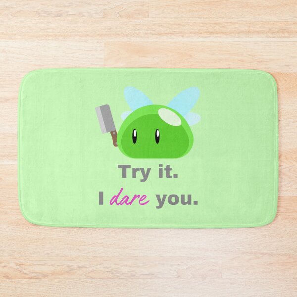Item preview, Slimon with knife - 'Try it. I dare you.' designed and sold by SLIMEBEE.