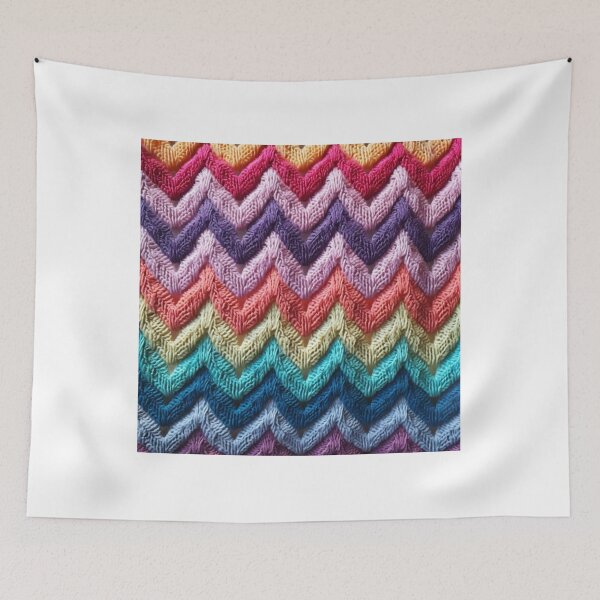 Item preview, Knitted rainbow pattern  designed and sold by SmileshareShop.