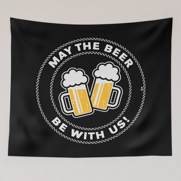 Item preview, May The Beer Be With Us! (Saying / 3C / NEG) designed and sold by MrFaulbaum.
