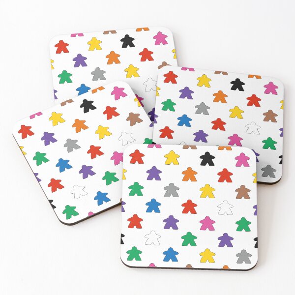 Item preview, Multicoloured meeples designed and sold by PegFollyDesigns.
