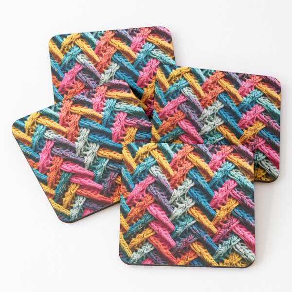 Item preview, Knitted rainbow retro pattern  designed and sold by SmileshareShop.