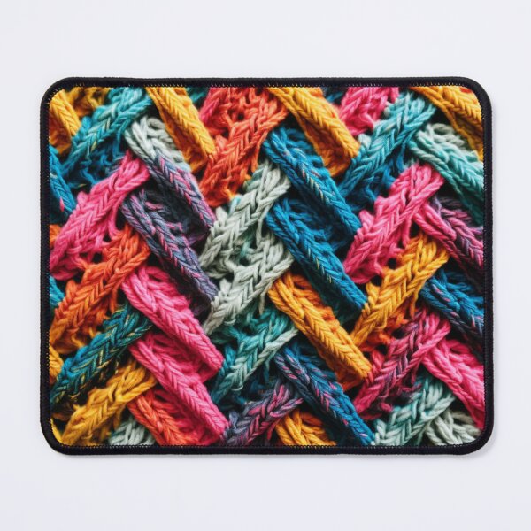 Item preview, Knitted rainbow retro pattern designed and sold by SmileshareShop.