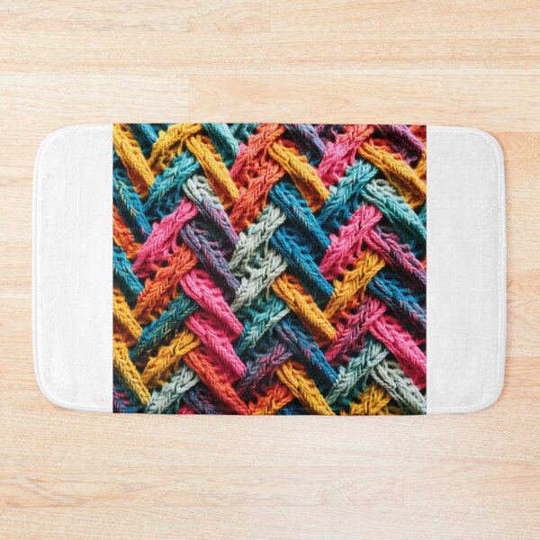 Item preview, Knitted rainbow retro pattern  designed and sold by SmileshareShop.