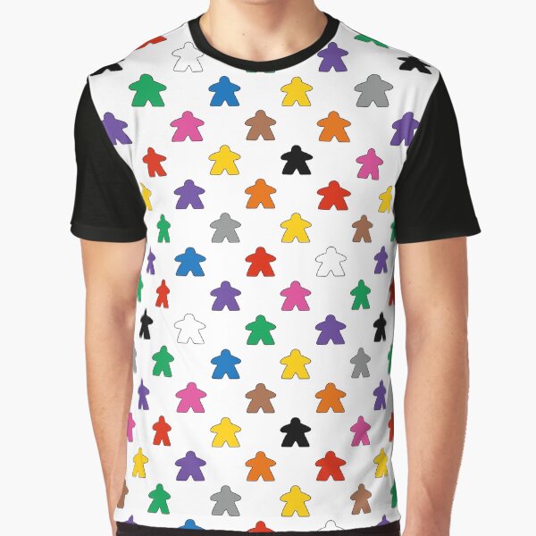 Item preview, Multicoloured meeples designed and sold by PegFollyDesigns.
