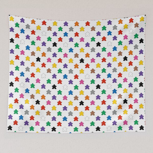 Item preview, Multicoloured meeples designed and sold by PegFollyDesigns.