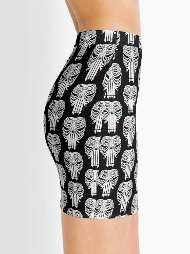 Thumbnail 2 of 4, Mini Skirt, Hardcore Horrorshow Skull designed and sold by zimzonowicz.